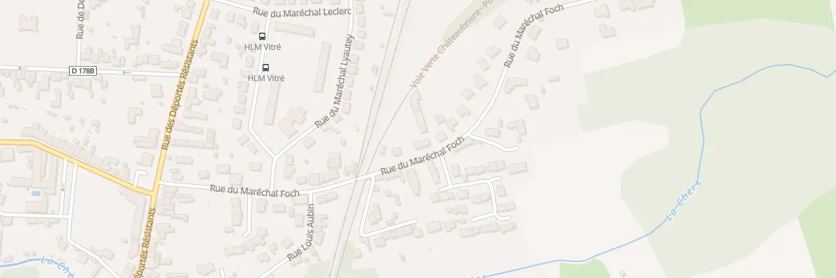 Plan du 37 Rue du Maréchal Foch à Châteaubriant
