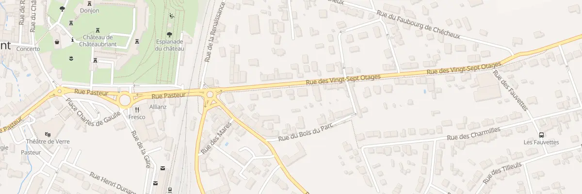 Plan du 12 Rue des Vingt Sept Otages à Châteaubriant