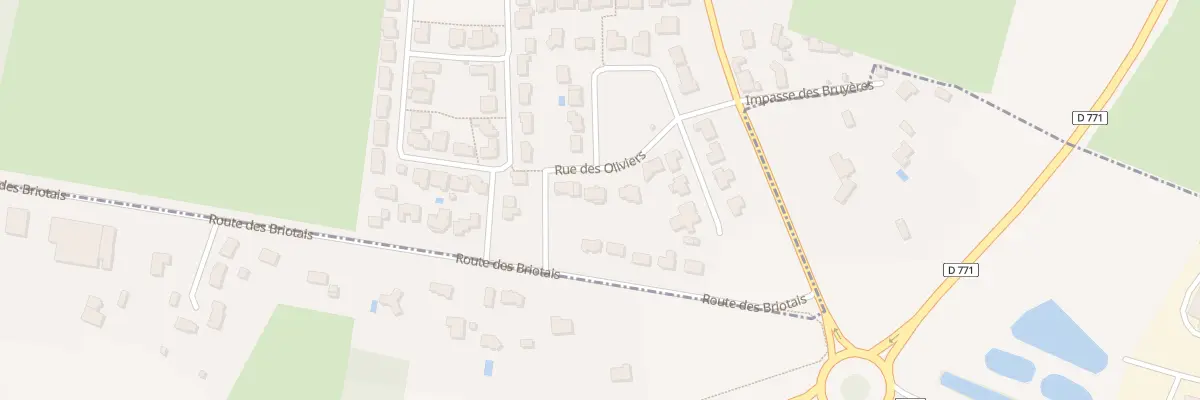 Plan du 9 Rue des Oliviers à Châteaubriant