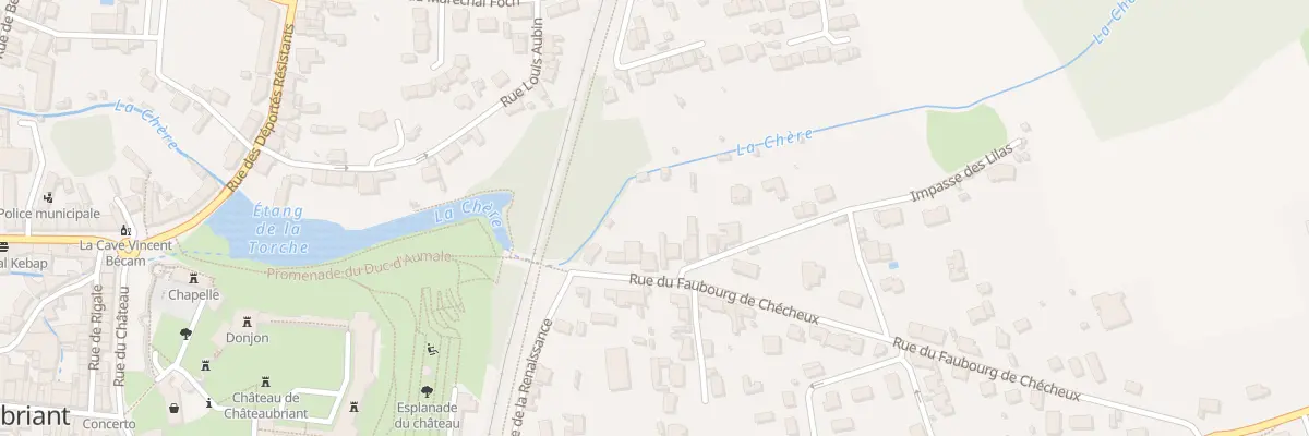 Plan du 7 Rue du Faubourg de Chécheux à Châteaubriant