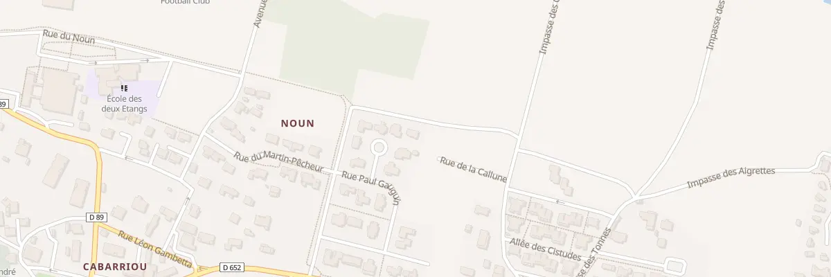 Plan du 6 Imp Claude Monet à Seignosse