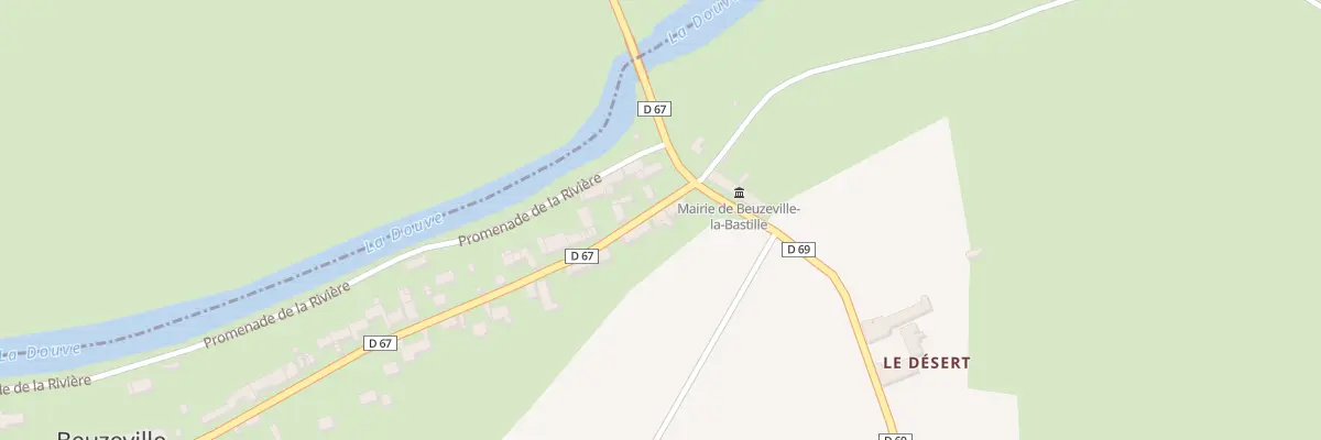 Plan du 3 Rue de la Bastille à Beuzeville-la-Bastille