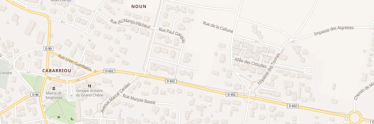 Plan du 8 Rue Paul Gauguin à Seignosse