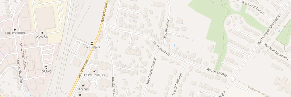 Plan du 20 Rue de Launay à Châteaubriant