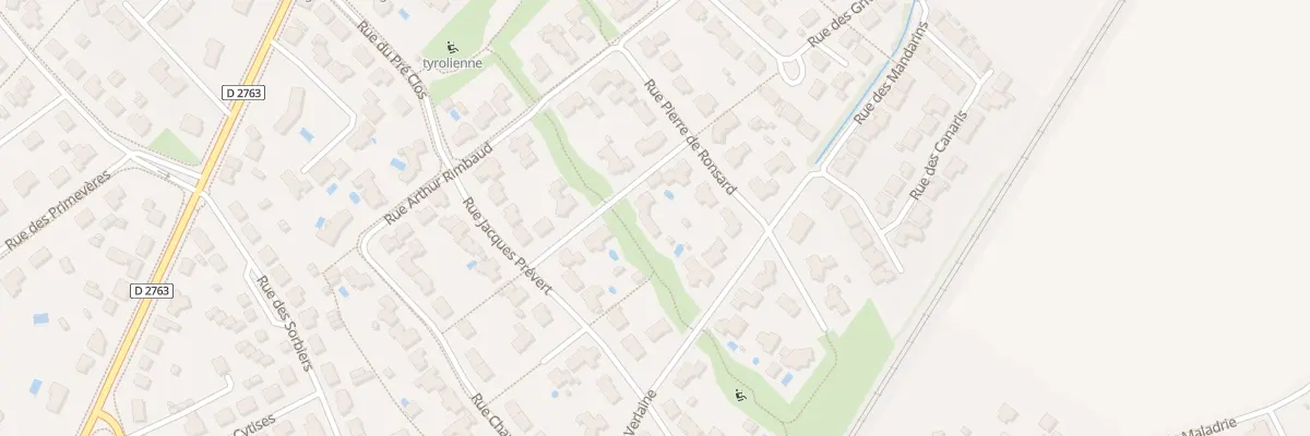 Plan du 3 Rue alphonse de lamartine à L’Herbergement