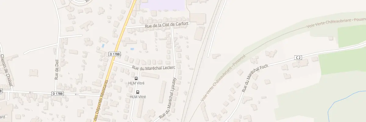 Plan du 11 Rue du Mal Lyautey à Châteaubriant