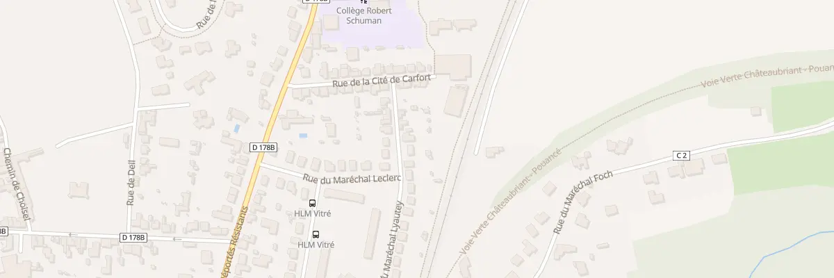 Plan du 7 Rue du Mal Lyautey à Châteaubriant