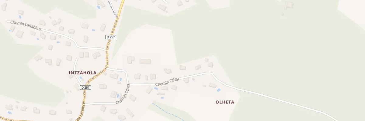 Plan du 337 Che Olhet à Urcuit