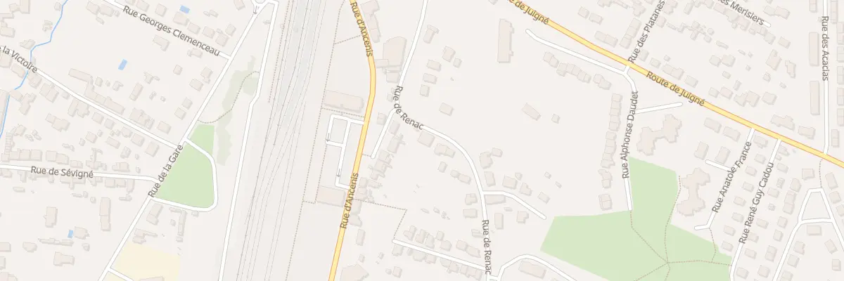 Plan du 22 Rue de Renac à Châteaubriant