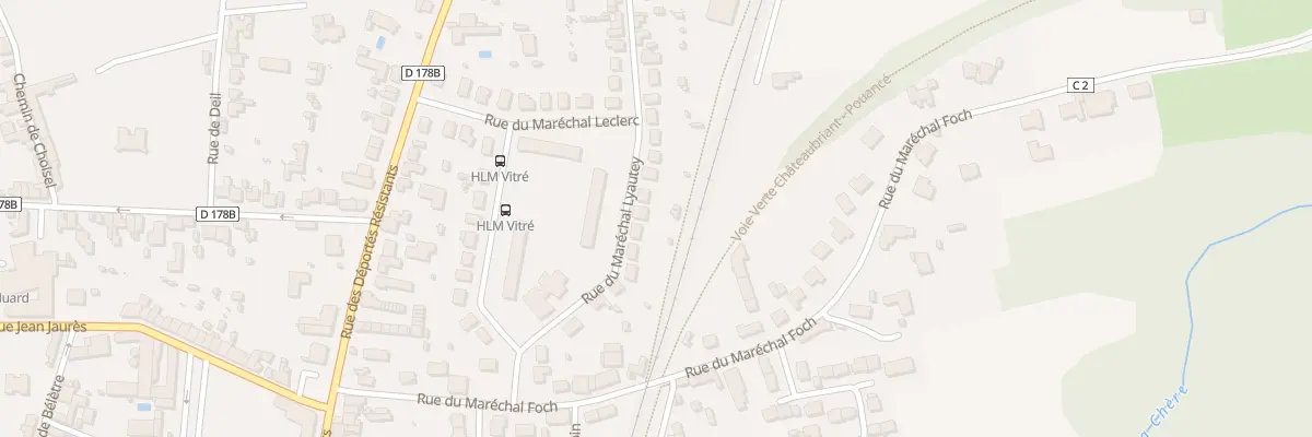 Plan du 23 Rue du Mal Lyautey à Châteaubriant