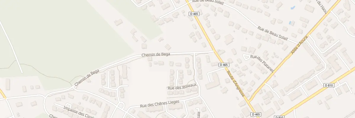 Plan du 121 Che de Bega à Bénesse-Maremne