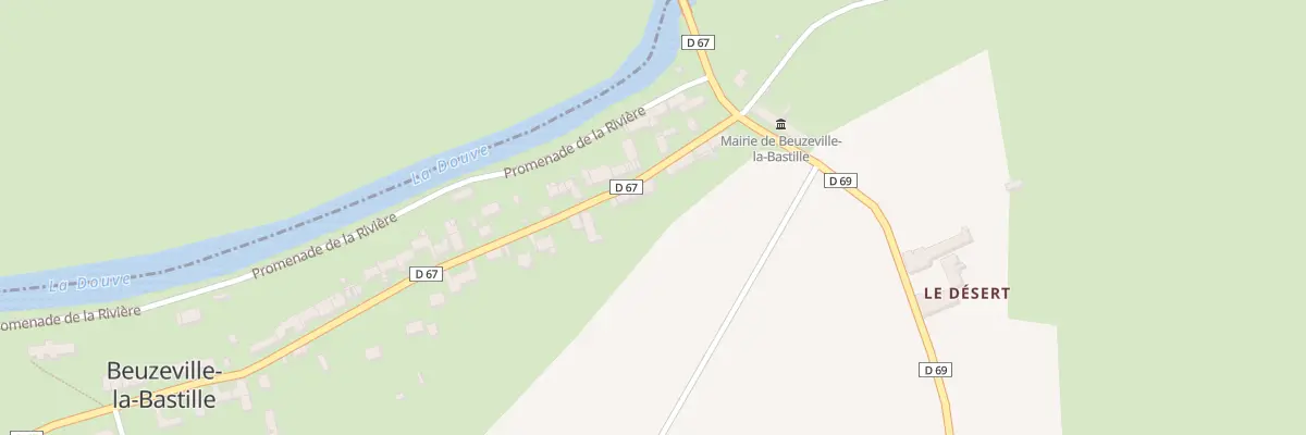 Plan du 7 Rue de la Bastille à Beuzeville-la-Bastille