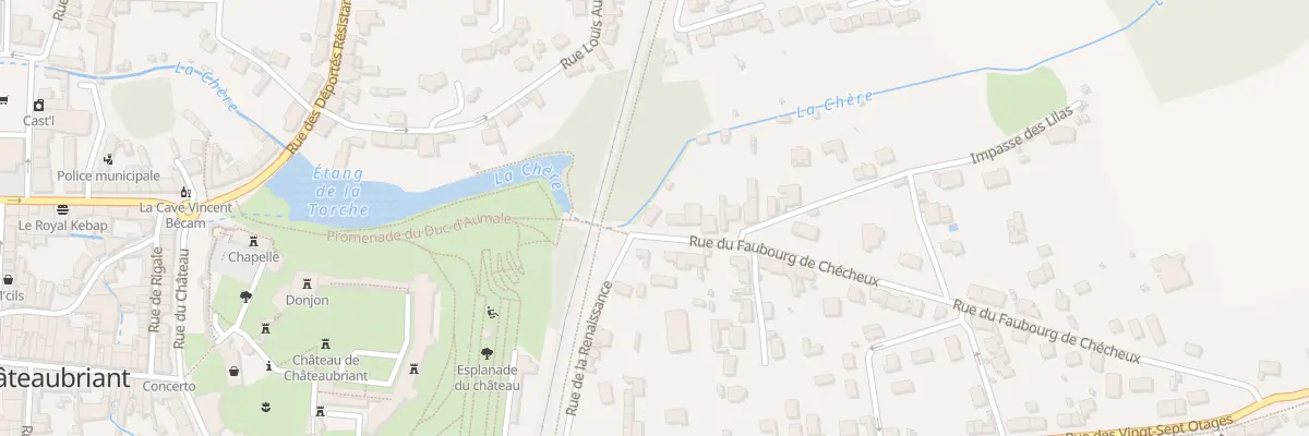 Plan du 1 Rue du Faubourg de Chécheux à Châteaubriant
