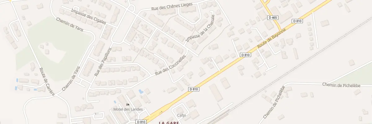 Plan du 238A Rue des Coccinelles à Bénesse-Maremne