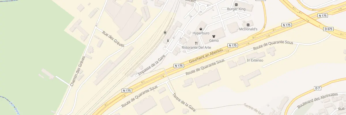 Plan du 1 Pl de la Gare - Avranches à Avranches