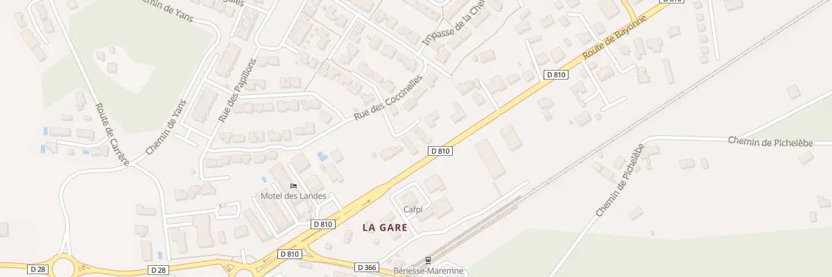 Plan du 283 Rue des Coccinelles à Bénesse-Maremne