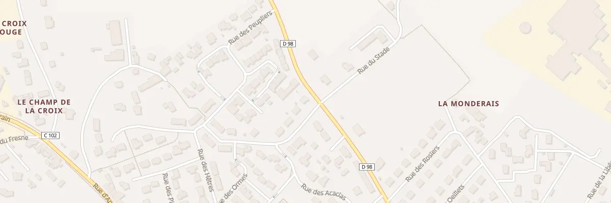 Plan du 2 Rue des Châtaigniers à Maen Roch