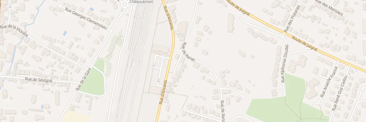 Plan du 1 Rue de Lamartine à Châteaubriant
