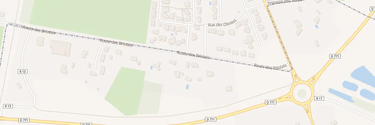 Plan du 7 Rte des Briotais à Erbray
