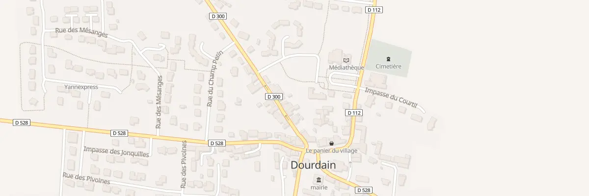 Plan du 12 Rue des Ecoles à Dourdain