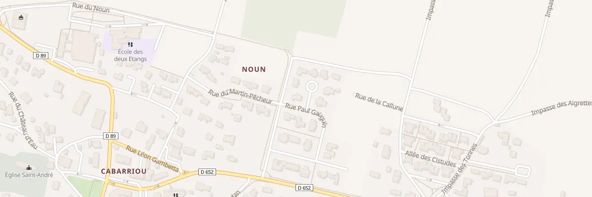 Plan du 16 Imp Claude Monet à Seignosse