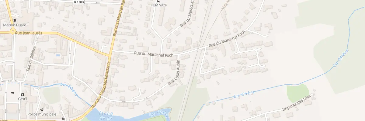 Plan du 14 Rue du Maréchal Foch à Châteaubriant