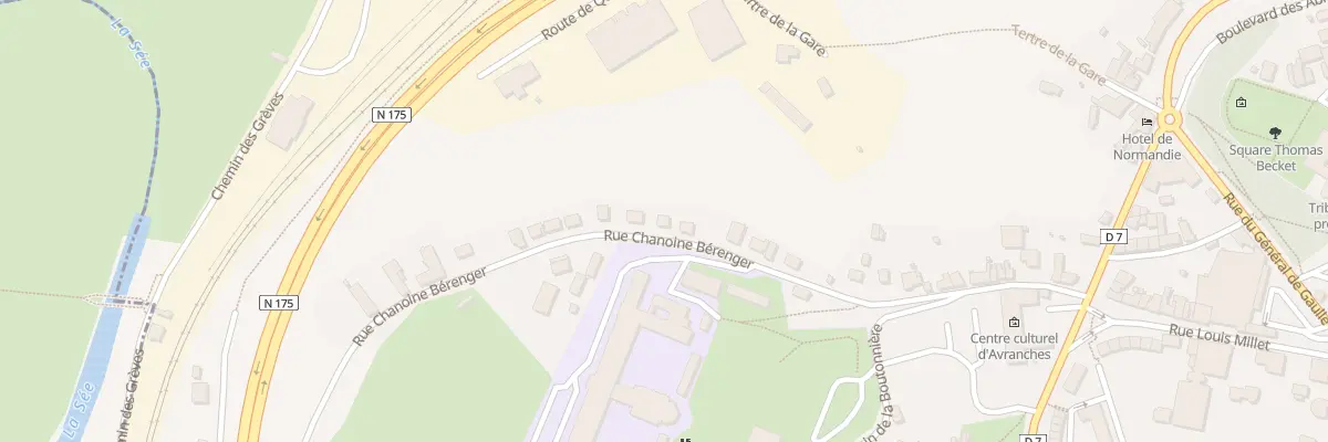 Plan du 42 Rue Chanoine Beranger Avranche à Avranches