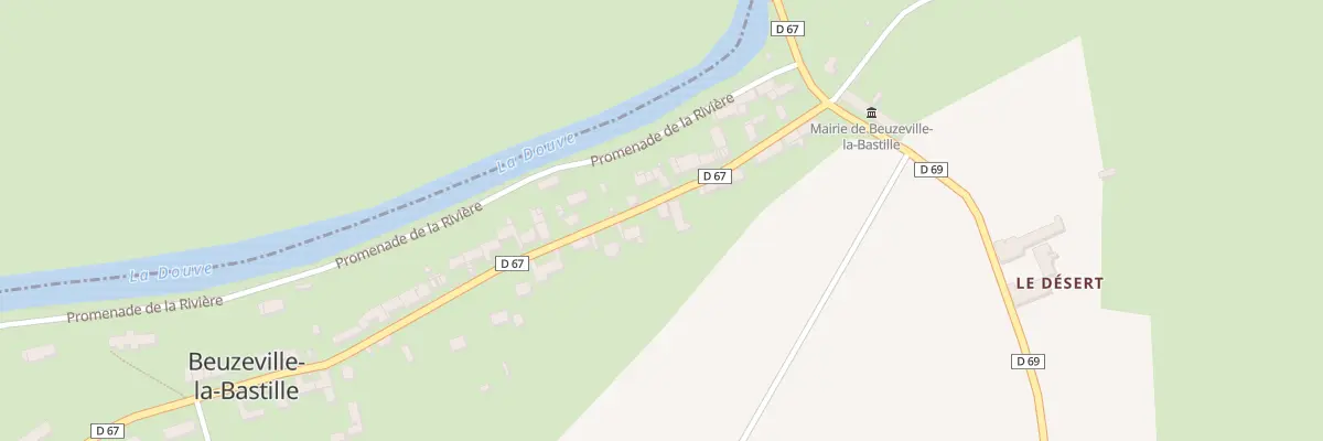 Plan du 13 Rue de la Bastille à Beuzeville-la-Bastille
