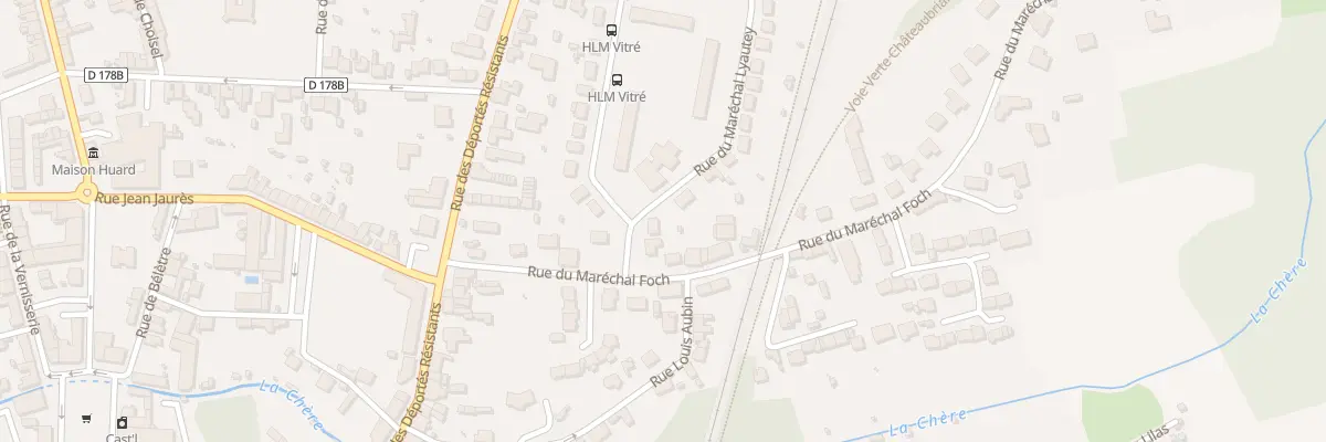 Plan du 39 Rue du Mal Lyautey à Châteaubriant