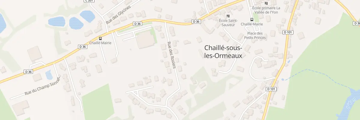 Plan du 7 Rue des Rosiers à Rives de l’Yon