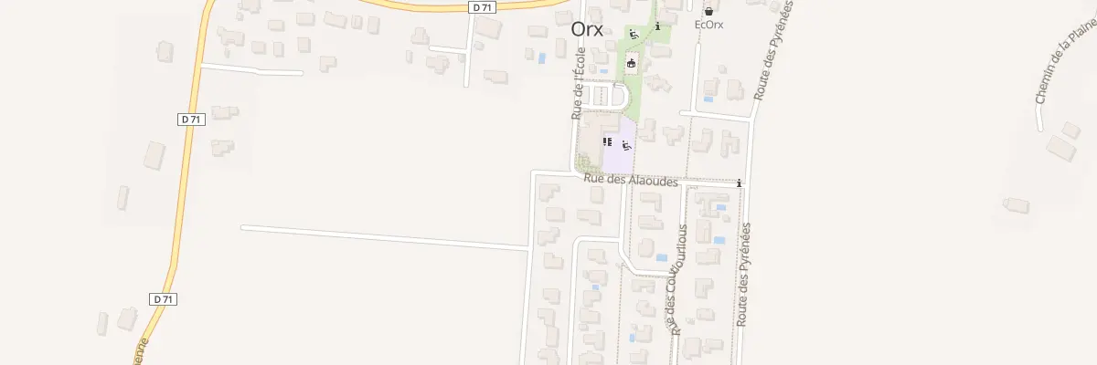 Plan du 2 Rue des Alaoudes à Orx