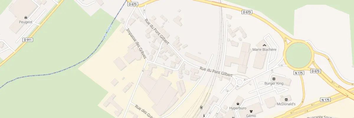 Plan du 13 Rue du Pont Gilbert Avranches à Avranches