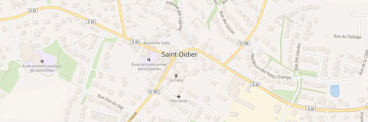 Plan du 1 Place de l’Église à Saint-Didier