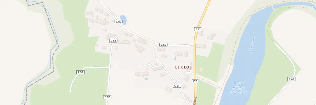 Plan du 5001 Le Clos à Trans-sur-Erdre