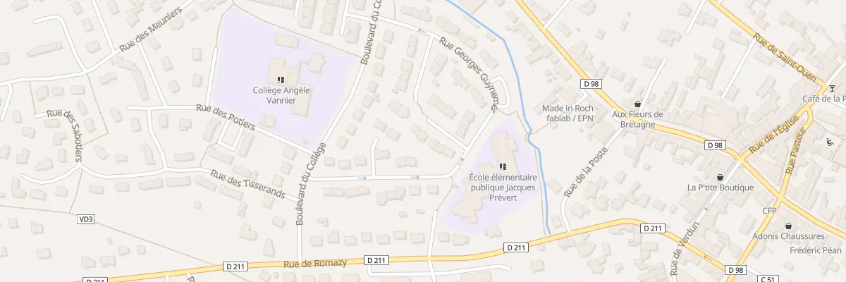 Plan du 4 All du Rouet à Maen Roch