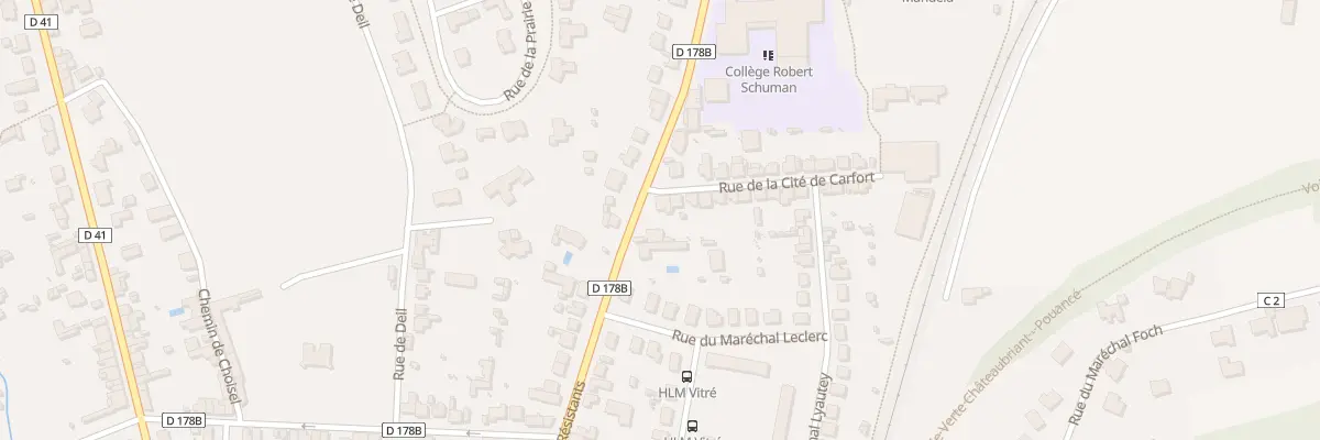 Plan du 56 Rue des Déportés Résistants à Châteaubriant
