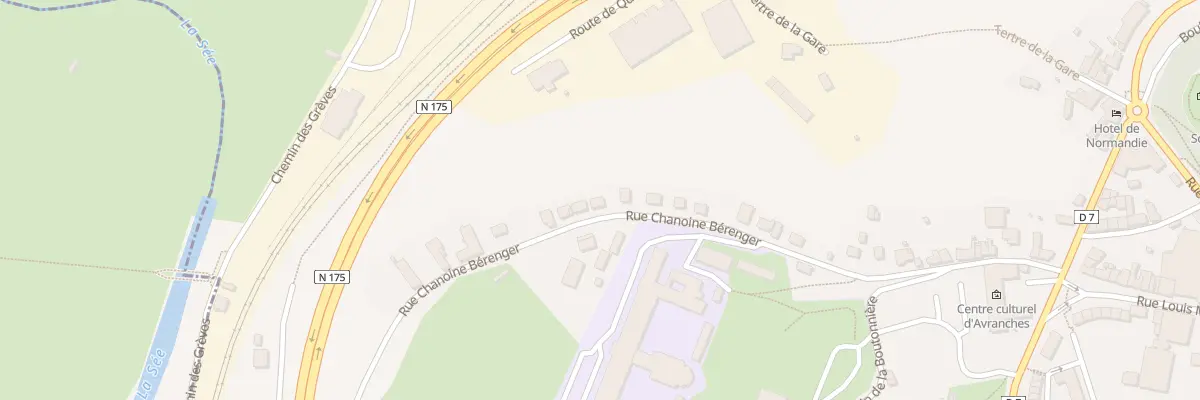 Plan du 48 Rue Chanoine Beranger Avranche à Avranches