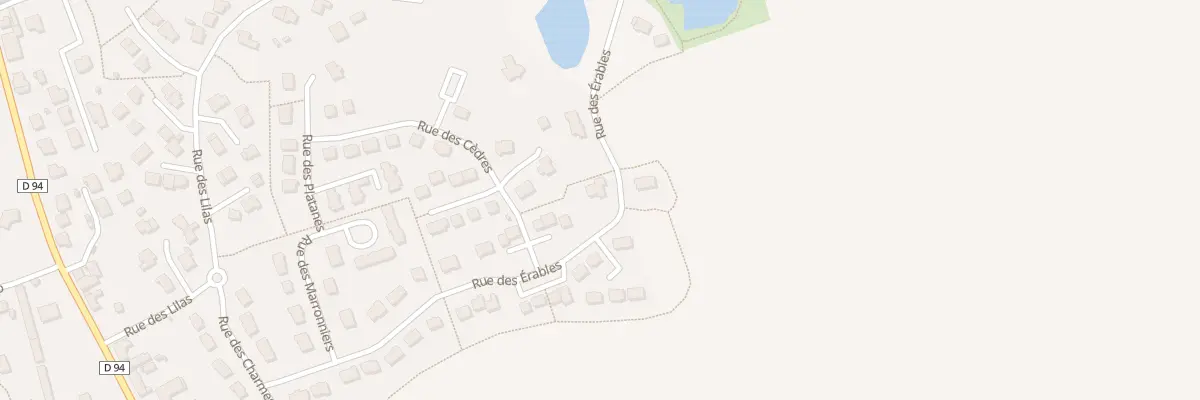 Plan du 17 Rue des Erables à Retiers