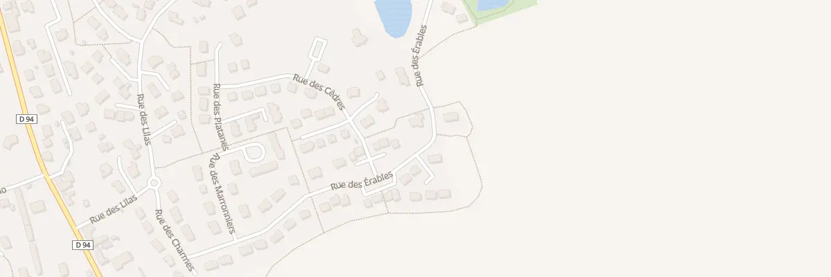Plan du 15 Rue des Erables à Retiers