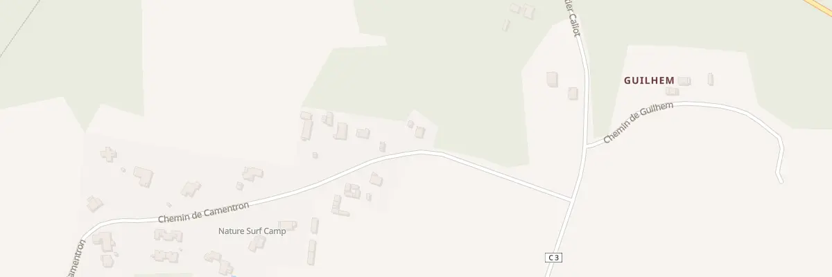 Plan du 1161 Che de Camentron à Messanges