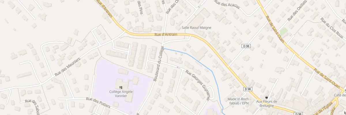 Plan du 2 Rue Georges Guynemer à Maen Roch