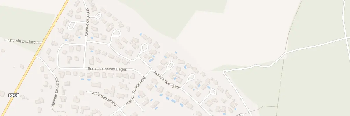 Plan du 7 All des Bruyères à Messanges