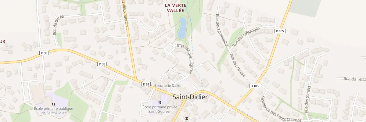 Plan du 11 Place de l’Église à Saint-Didier