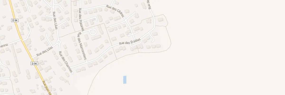 Plan du 30 Rue des Erables à Retiers