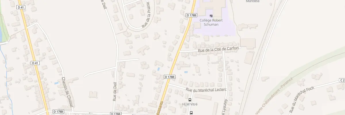 Plan du 49B Rue des Déportés Résistants à Châteaubriant