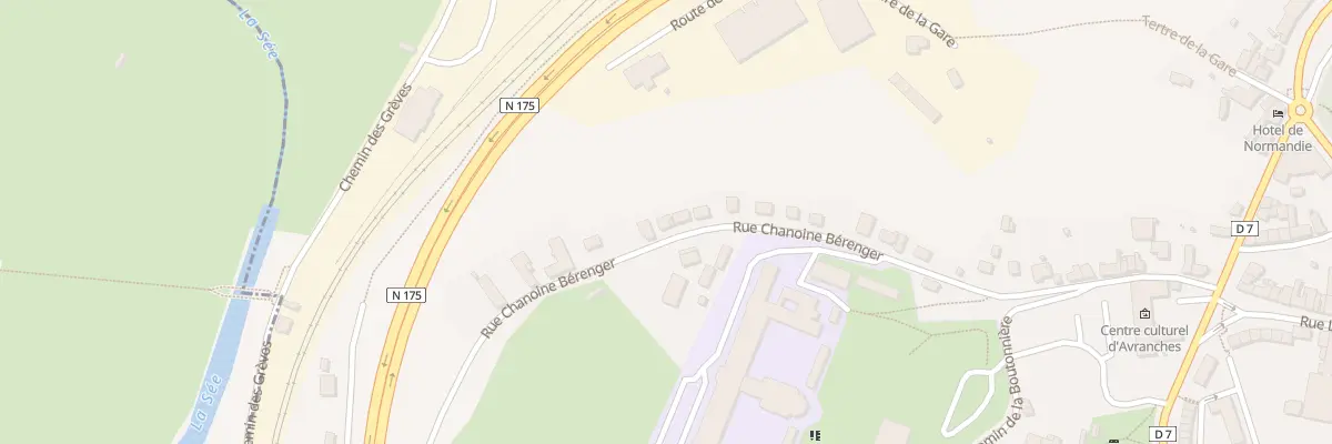 Plan du 52 Rue Chanoine Beranger Avranche à Avranches