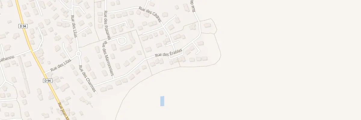 Plan du 28 Rue des Erables à Retiers