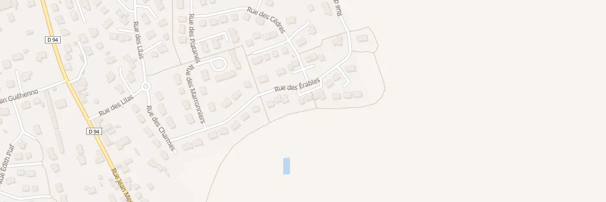 Plan du 24 Rue des Erables à Retiers