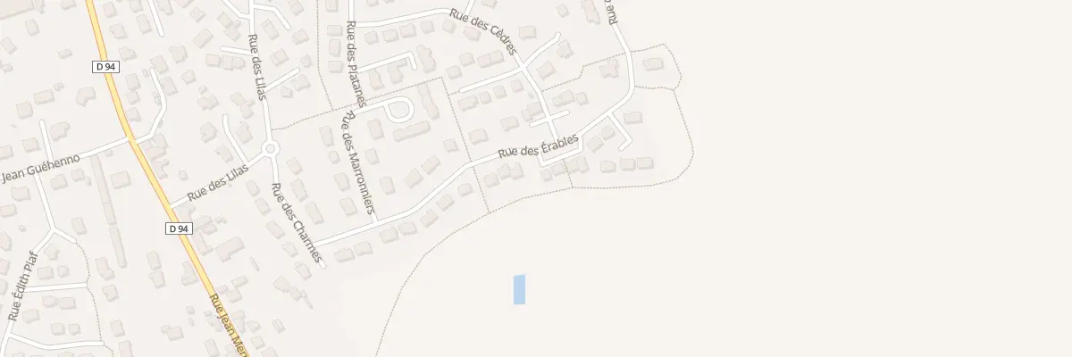 Plan du 22 Rue des Erables à Retiers