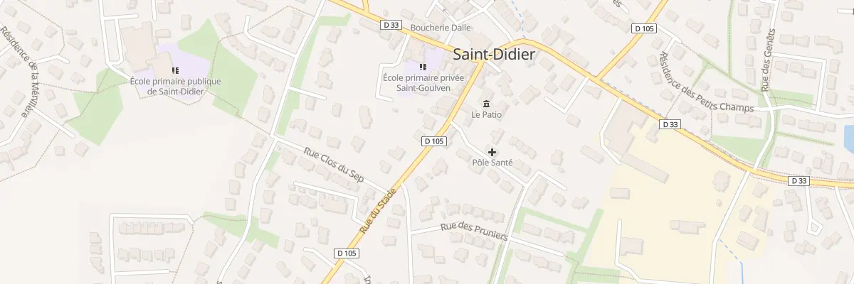 Plan du 12 Rue du Stade à Saint-Didier